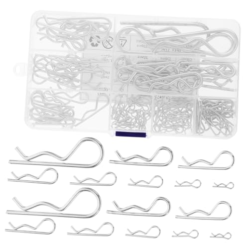 LIFKOME 125 Stück Teiliges Edelstahl R förmige Sicherungssplinte für Anhängerkupplung Federstecker Mechanikreparatur Rasenmäher Wohnmobil Befestigung Langlebig und Rostfrei LIFKOME 125 Stück Teiliges Edelstahl R förmige Sicherungssplinte für Anhängerkupplung Federstecker Mechanikreparatur Rasenmäher Wohnmobil Befestigung Langlebig und Rostfrei von LIFKOME