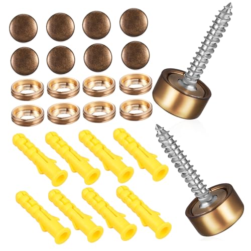 LIFKOME 16 Sätze Teiliges Dekorative Messingschrauben mit Vintage kappen Selbstbohrende Spiegel Schrauben für Möbel und Handwerk Installieren Bronze Finish Vielseitig Einsetzbar LIFKOME 16 Sätze Teiliges Dekorative Messingschrauben mit Vintage kappen Selbstbohrende Spiegel Schrauben für Möbel und Handwerk Installieren Bronze Finish Vielseitig Einsetzbar von LIFKOME