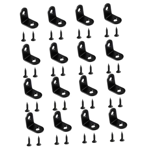 LIFKOME 16 Stück Schwarze Verstärkte aus Dickem Edelstahl mit Rostfreien Schrauben Robuste Eckverbinder zur Möbelmontage für Regal Tisch Stuhl LIFKOME 16 Stück Schwarze Verstärkte aus Dickem Edelstahl mit Rostfreien Schrauben Robuste Eckverbinder zur Möbelmontage für Regal Tisch Stuhl von LIFKOME