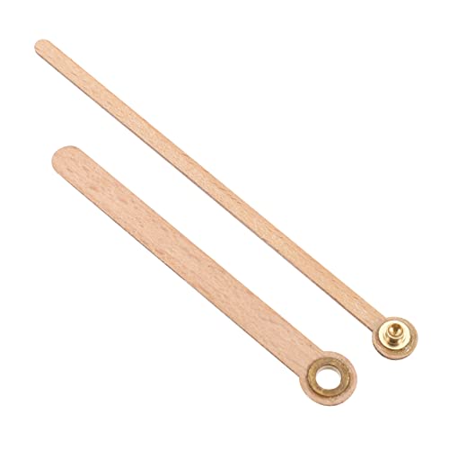 LIFKOME 1Satz DIY Holz Wanduhr mit Uhrzeigern Uhrwerkteile für Bastelprojekte Kompatibel Kreuzstichuhren Buchenholz Design von LIFKOME