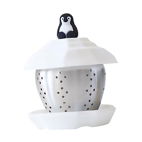 LIFKOME 1Stk Pinguin-Teesieb Edelstahl-Teekessel wiederverwendbare Kaffeefilter Teeei Pinguin Teeei-Filter werkzeug Blättertee-Ei schöner Teefilter Teekanne Metall Tee auslaufen von LIFKOME