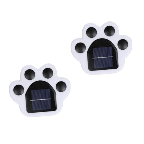 LIFKOME 2 STÜCK LED Solar Gartenlampe Weiß Wetterfeste Landschaftsbeleuchtung mit Erdspieß Langlebige Solarlampe für Außenbereich Dekorative Garten Rasenbeleuchtung Energiesparend von LIFKOME