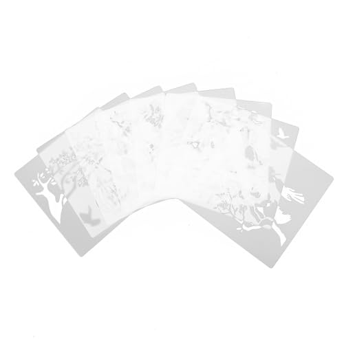 LIFKOME 2 Sätze DIY Malvorlagen Schablonen für Erwachsene Wiederverwendbare Blumen Vogel malschablonen Geruchslose Flexible Malvorlagen für Scrapbooking Möbel Textilgestaltung von LIFKOME