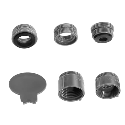 LIFKOME 2 Sätze Wasserhahn Adapter mit Kunststoff Anschlussstücken und Schlüssel Drehbarer Wasserhahn Luftsprudler Aufsatz für Küchenarmatur Langlebiger und Sicherer Belüfter für Bad und von LIFKOME