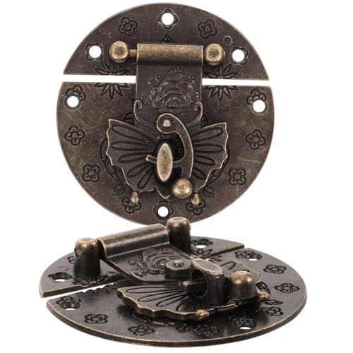 LIFKOME 2 Stck Dekorativer Hasp Verschluss Vintage Schloss für Schmuckschatulle Holzbox Geschenkbox Kleine Kisten Antik Retro Schmuckschloss Einfache Montage Langlebig LIFKOME 2 Stck Dekorativer Hasp Verschluss Vintage Schloss für Schmuckschatulle Holzbox Geschenkbox Kleine Kisten Antik Retro Schmuckschloss Einfache Montage Langlebig von LIFKOME