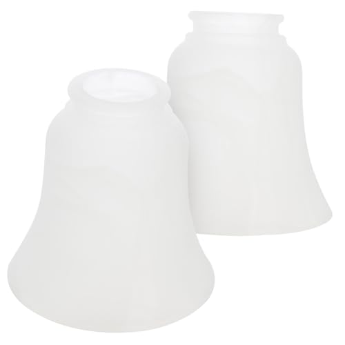 LIFKOME 2 Stck Schneeflocken Glas Lampenschirm Ersatzglas Lampenhülle für Hängelampe Wandlampe Deckenleuchte Stilvoll Robust Dekorativ für Wohnzimmer Hotel Schlafzimmer von LIFKOME