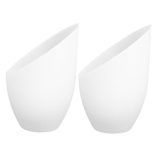 LIFKOME 2 Stck Weiße Kunststoff Lampenschirme Pferdehufe form Ersatz Lampenschirm für Tischlampe Stehlampe Pendelleuchte Kompatibel Dekorativ Leicht zu Montieren von LIFKOME