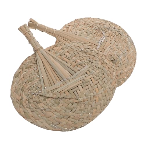 LIFKOME 2 Stk. Handgewebter Natürlicher Strohfächer Großer Sommerlüfter Handgefertigt Rustikal Dekorativ für Zimmer Schlafzimmer und Büro Geeignet LIFKOME 2 Stk. Handgewebter Natürlicher Strohfächer Großer Sommerlüfter Handgefertigt Rustikal Dekorativ für Zimmer Schlafzimmer und Büro Geeignet von LIFKOME