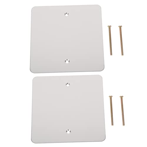 LIFKOME 2 Stück Abdeckplatte für Steckdosen Blank Cover Wall Plate für Elektrische Anwendungen zum Verstecken von Wandöffnungen und Mängeln an Trockenbauwänden von LIFKOME