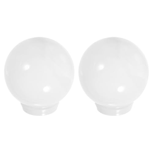 LIFKOME 2 Stück Acryl Kugel Lampenschirme Øcm Ersatz Lampenabdeckung Modern Stil Dekorative Leuchtkugel für Innen Außen Beleuchtung von LIFKOME
