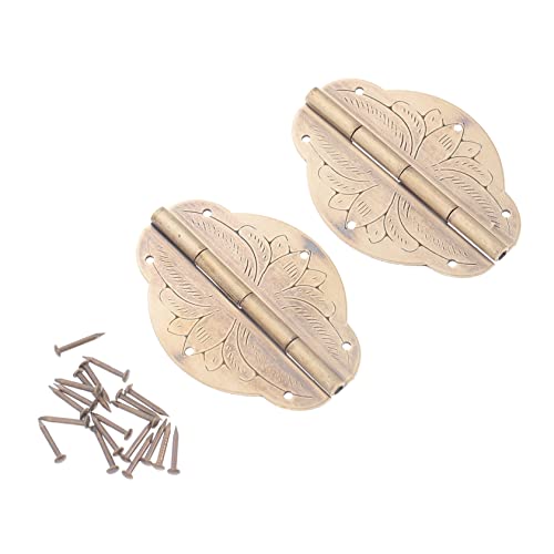 LIFKOME 2 Stück Antike Messing Scharniere für Schmuckkästchen Robuste Kleine Scharniere für Holzboxen Möbel und Schränke Retro Design Einfache Installation LIFKOME 2 Stück Antike Messing Scharniere für Schmuckkästchen Robuste Kleine Scharniere für Holzboxen Möbel und Schränke Retro Design Einfache Installation von LIFKOME