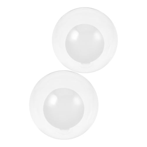 LIFKOME 2 Stück Doppelter Transparenter Glaskugel lampenschirm Fassungen Staubgeschützt Langlebig Stilvoller Lampenschirm für Wohnzimmer Schlafzimmer Esszimmer Pendelleuchte von LIFKOME
