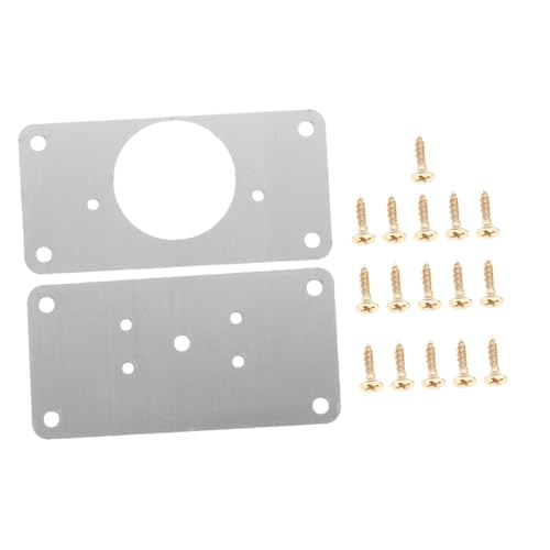LIFKOME 2 Stück Edelstahl Reparaturplatte Möbel Scharnierbefestigung Rostfrei Robust für Küchenschrank Tür Möbelrahmen DIY Regal Stuhl Verstärkung von LIFKOME