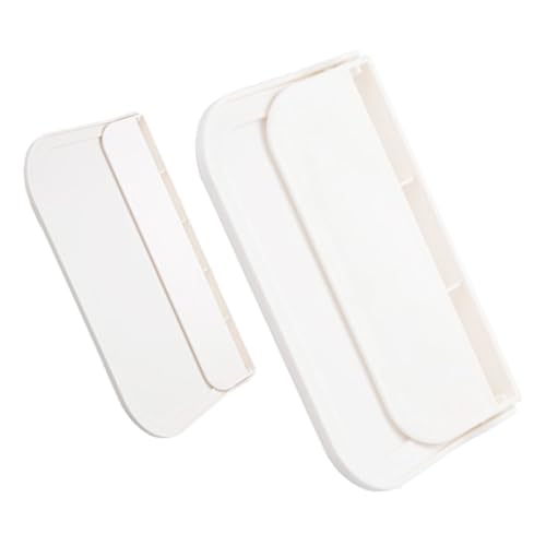 LIFKOME 2 Stück Faltbares Wandregal für Badezimmer Selbstklebend Platzsparend aus Robustem PP Material Klappbar zur Aufbewahrung von Seife Handtüchern und Toilettenartikeln Einfache von LIFKOME