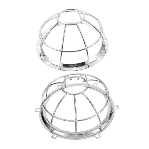 LIFKOME 2 Stück Feuermelder Schutzgitter aus Robustem Eisen Teiliges Sprinklerkopfschutz mit Klarem Design für Zuverlässigen Schutz und Einfache Montage Hitzebeständig und Langlebig von LIFKOME