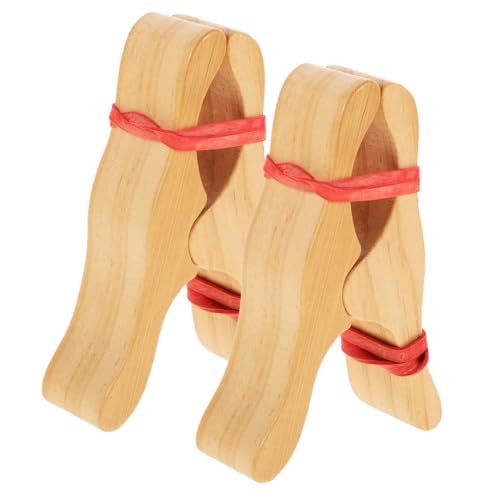 LIFKOME 2 Stück Holzspielhaus Bauklammern Große Holzklammern Robuste Spielzeugklammern Für Spielhäuser Kindergarten Puppenhäuser Kreative Bastelclips Sicher Und Vielseitig von LIFKOME