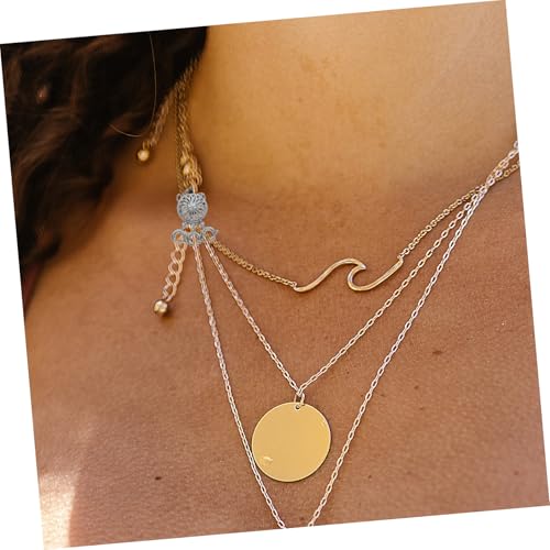 LIFKOME 2 Stück Layering Kettenverschluss Schmuck DIY Verschluss Separator für Mehrschichtige Halsketten und Armbänder Stapelbar Langlebig Stilvoll von LIFKOME