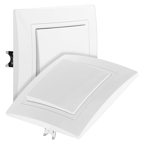 LIFKOME 2 Stück Lichtschalter Panel für Zuhause Hochtemperaturbeständig Wandmontage Robust und Langlebig für Wohnräume Hotels und von LIFKOME