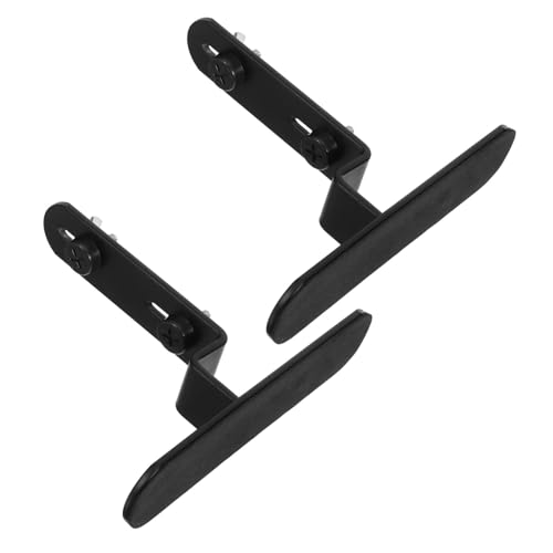 LIFKOME 2 Stück Metall Pegboard Halterung Tischklemme Fixierhalterung für Wand Tischmontage Vielseitiges Organizer Zubehör für Büro Werkstatt Platzsparend Schwarz von LIFKOME