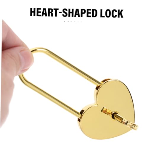 LIFKOME 2 Stück Mini Herzschloss mit Schlüssel Vorhängeschloss für Tagebuch Schmuck Geschenkbox Kleines Reiseschloss Vielseitig Einsetzbar als Liebesschloss und Koffersicherung LIFKOME 2 Stück Mini Herzschloss mit Schlüssel Vorhängeschloss für Tagebuch Schmuck Geschenkbox Kleines Reiseschloss Vielseitig Einsetzbar als Liebesschloss und Koffersicherung von LIFKOME