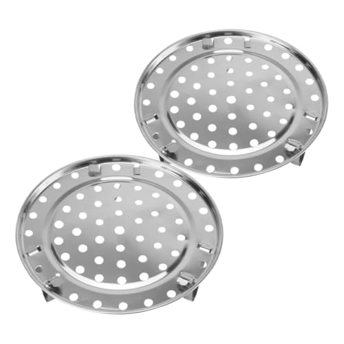 LIFKOME 2stücke Dampfgarergestell Aus Edelstahl Zum Kochen Runder Dampfhalterschale Mit Abnehmbaren Beinen Dampfkorb Für Lebensmittel Dampfschale Für Dämpfen Kühlen Und Servieren von LIFKOME