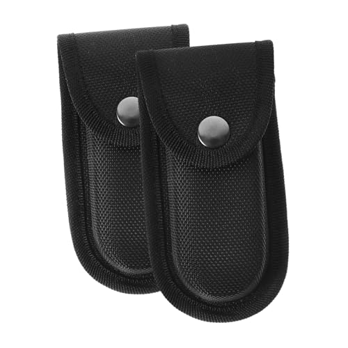 LIFKOME 2 Stück Nylon Klappmesser Tasche Wasserdichtes Aufbewahrungsetui mit Gürtelschlaufe für Tragbaren Werkzeug Organizer Tasche für Klappmesser und Kleine Werkzeuge von LIFKOME