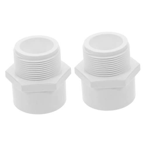 LIFKOME 2 Stück PVC Rohrverbinder mit Außengewinde und Klemmöffnung Widerstandsfähiger PVC Anschluss für Wasserleitung Heim und Industrieinstallation Vielseitiger Rohrfitting Adapter von LIFKOME