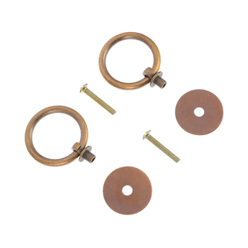LIFKOME 2 Stück Retro Messing Möbelgriffe Schrank Schubladenring Griffe Einfache Montage für Kommode Kleiderschrank und Antiker Stil Robust und Dekorativ LIFKOME 2 Stück Retro Messing Möbelgriffe Schrank Schubladenring Griffe Einfache Montage für Kommode Kleiderschrank und Antiker Stil Robust und Dekorativ von LIFKOME