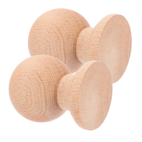 LIFKOME 2stücke Massivholz Kugel Endstücke Unbehandelt Holz Treppen Endstücke Innenraum Dekorative Holz DIY Bastel von LIFKOME