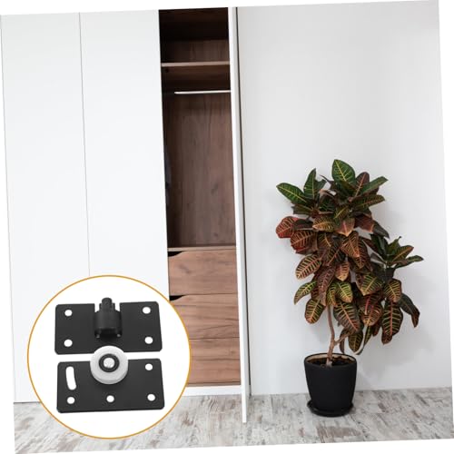 LIFKOME 2 Stück Schiebetür Rollenset Große Laufrollen Schrank Schiebetür Unten Führung für Möbel Schiebetor Reibungslose Gleiteigenschaft Langlebig Geeignet für Kleiderschrank und Schrank von LIFKOME