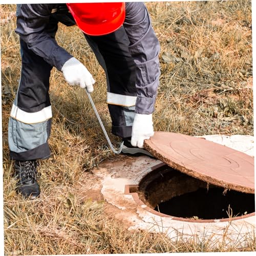 LIFKOME 2 Stück Schwerer Manhole Cover Hook Schachtdeckelheber Rostfrei Weiß Verzinkt für Abflussgitter und Schachtabdeckung Einfaches Heben und Ziehen LIFKOME 2 Stück Schwerer Manhole Cover Hook Schachtdeckelheber Rostfrei Weiß Verzinkt für Abflussgitter und Schachtabdeckung Einfaches Heben und Ziehen von LIFKOME
