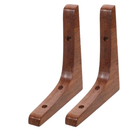 LIFKOME 2 Stück Schwerlast Holz Wandhalterungen Regalwinkel für Stabile Regalträger Verschleißfest Breit Tiefbraun Geeignet für Bücherregale und Küchenablagen LIFKOME 2 Stück Schwerlast Holz Wandhalterungen Regalwinkel für Stabile Regalträger Verschleißfest Breit Tiefbraun Geeignet für Bücherregale und Küchenablagen von LIFKOME