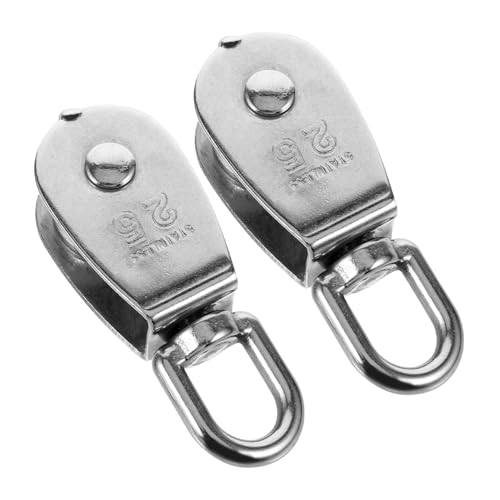 LIFKOME 2 Stück Schwerlast Umlenkrolle mit Lager Stahlseil Seilrolle Drehbare Tragkraftrolle für Hebebühnen Baustellen und Lager Robust und Vielseitig Einsetzbar LIFKOME 2 Stück Schwerlast Umlenkrolle mit Lager Stahlseil Seilrolle Drehbare Tragkraftrolle für Hebebühnen Baustellen und Lager Robust und Vielseitig Einsetzbar von LIFKOME