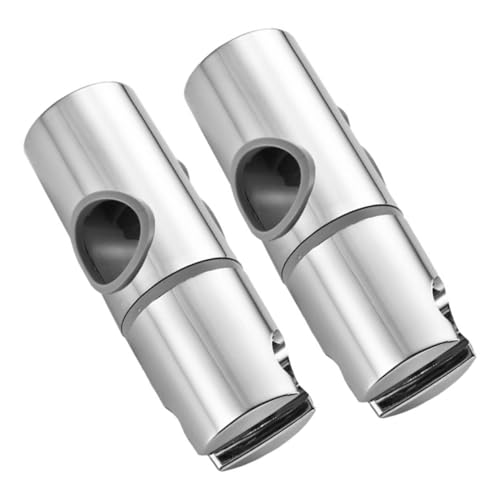 LIFKOME 2 Stück Teiliges Duschkopfhalter Verstellbar mit Schiebeschiene aus Hochwertigem Abs Höhenverstellbare Handbrause Halterung für Duschstangen Einfache Montage ohne Bohren Modernes von LIFKOME
