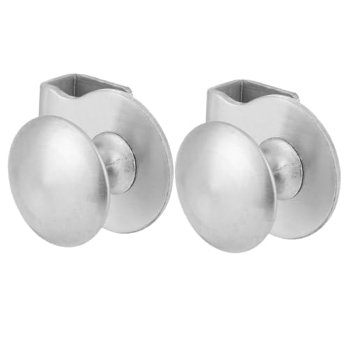 LIFKOME 2 Stück Teiliges Edelstahl Glas Türgriff für Dusch und Küchenschränke Einfache Montage Langlebige Glastür Klemmgriffe für Badezimmer und Möbelglastüren von LIFKOME