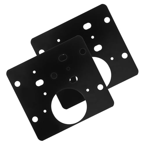 LIFKOME 2 Stück Teiliges Edelstahl Scharnier Reparaturset für Schranktüren Dicke Fixierplatten für Möbel Einsetzbar für Küchenschränke und Kleiderschränke Stabile Türloch Füllplatten in von LIFKOME