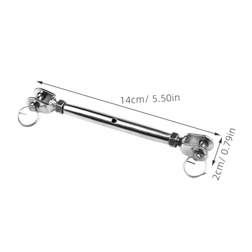 LIFKOME 2 Stück Teiliges Edelstahl Turnbuckle Korrosionsbeständiger Drahtseil spanner Langlebig und Rostfrei Verstellbar für Stahlseile und Kabel Praktisches Spannschloss für Vielseitigen LIFKOME 2 Stück Teiliges Edelstahl Turnbuckle Korrosionsbeständiger Drahtseil spanner Langlebig und Rostfrei Verstellbar für Stahlseile und Kabel Praktisches Spannschloss für Vielseitigen von LIFKOME