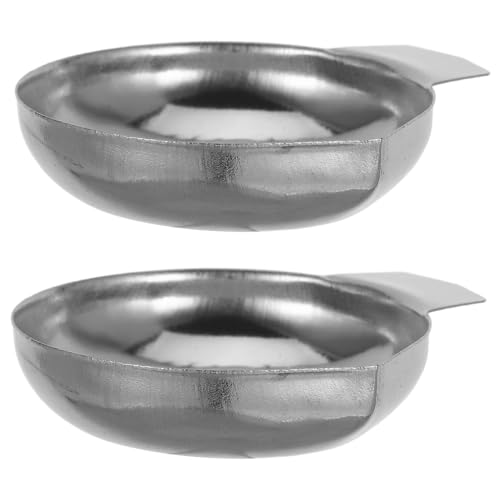 LIFKOME 2 Stück Teiliges Edelstahl Wiegeschalen Elektronische Waagen Kleine Präzise Waagschalen mit Großer Kapazität für Küche Bäckerei Obstladen und Restaurantgebrauch von LIFKOME