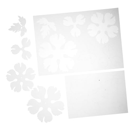 LIFKOME 2 Stück Teiliges Heat Shrink Sheet Peony Blume Halbtransparent Vorgefertigt Hitzeempfindliches Schrumpfplastik für DIY Haarschmuck Blumenverzierung Kunsthandwerk von LIFKOME