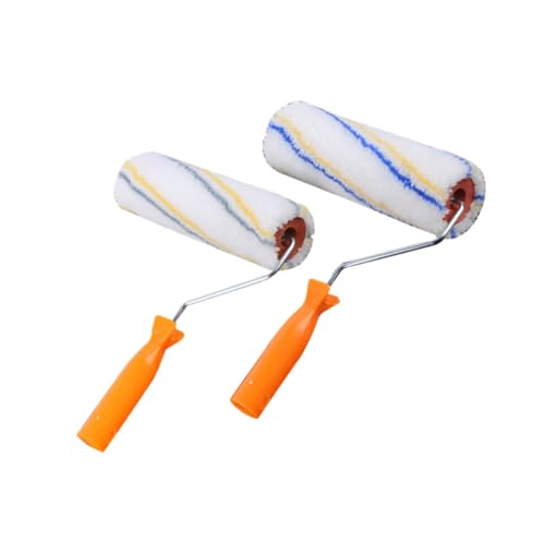 LIFKOME 2 Stück Teiliges Malerroller Set mit Langem und Mittlerem Flor Waschbare Wiederverwendbare Lösemittelbeständige Farbrollerbezüge für Wand und Deckenanstrich Professionelle DIY von LIFKOME
