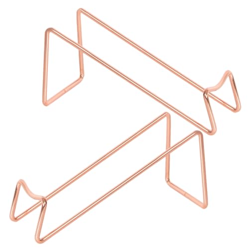 LIFKOME 2 Stück Teiliges Metall Weinflaschenhalter Roségoldener Metall Weinständer für Tisch Eleganter Flaschenhalter für Rotwein und Champagner Stabiles Weinregal im Minimalistischen von LIFKOME