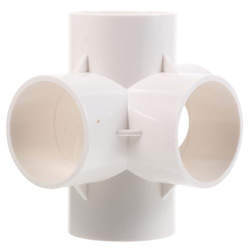 LIFKOME 2 Stück Teiliges PVC Rohrverbinder Wege Eckverbinder für Gartenzaun und DIY Konstruktionen Korrosionsbeständig Installieren Robust für PVC Möbel und Zeltrohre von LIFKOME
