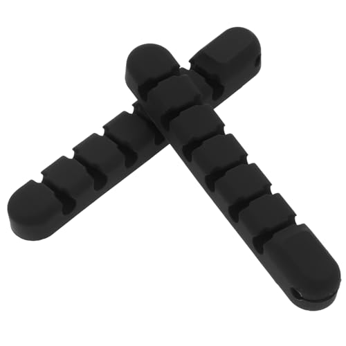 LIFKOME 2 Stück Teiliges Selbstklebende Kabelhalter aus Flexiblem Silikon mit Fächern Praktischer Kabelorganizer für Schreibtisch und Wand Ordnet Ladekabel und Stromkabel Sauber und LIFKOME 2 Stück Teiliges Selbstklebende Kabelhalter aus Flexiblem Silikon mit Fächern Praktischer Kabelorganizer für Schreibtisch und Wand Ordnet Ladekabel und Stromkabel Sauber und von LIFKOME