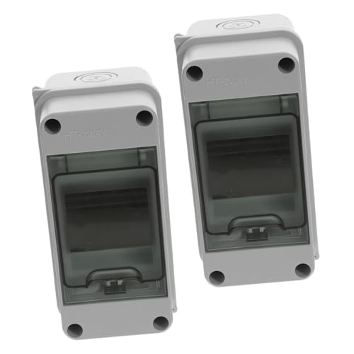 LIFKOME 2 Stück Teiliges Wasserdichtes Verteiler Schutzgehäuse mit Transparentem Fenster Robuste Abs PC Stromverteilerbox für Außenbereich Sicherungskasten für Leitungsschutzschalter für LIFKOME 2 Stück Teiliges Wasserdichtes Verteiler Schutzgehäuse mit Transparentem Fenster Robuste Abs PC Stromverteilerbox für Außenbereich Sicherungskasten für Leitungsschutzschalter für von LIFKOME