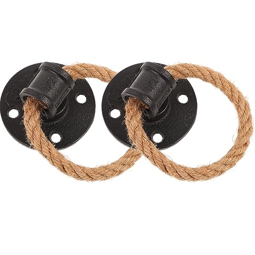 LIFKOME 2 Stück Vintage Schrankgriff Robuste Tür und Schubladenknöpfe Eisen mit Schwarzem Hanfseil für Möbel Wie Küchenschränke Kommoden und Kleiderschränke LIFKOME 2 Stück Vintage Schrankgriff Robuste Tür und Schubladenknöpfe Eisen mit Schwarzem Hanfseil für Möbel Wie Küchenschränke Kommoden und Kleiderschränke von LIFKOME