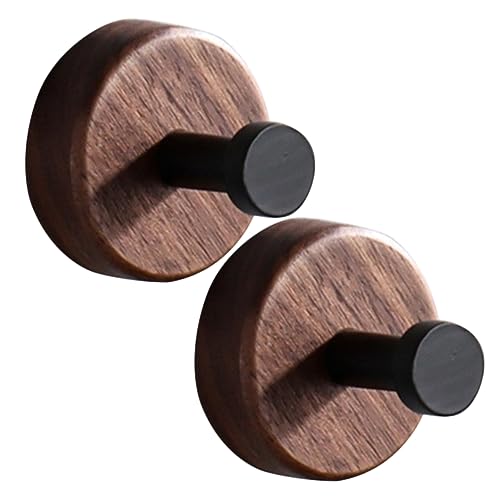 LIFKOME 2 Stück Wandhaken aus Holz Selbstklebende Haken für Handtücher Kleidung und Schlüssel Vielseitig Einsetzbar Bad Küche und Flur Dekorative Aufhängung aus Walnussholz LIFKOME 2 Stück Wandhaken aus Holz Selbstklebende Haken für Handtücher Kleidung und Schlüssel Vielseitig Einsetzbar Bad Küche und Flur Dekorative Aufhängung aus Walnussholz von LIFKOME