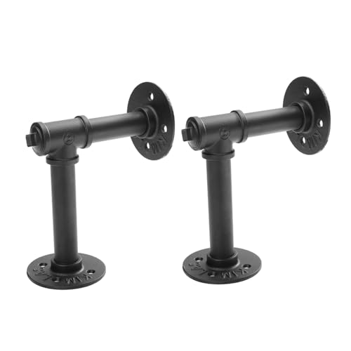 LIFKOME 2 Stück Wandmontage Regalbodenträger aus Metall Robuste Vintage Wasserrohr stil Regalhalter für Schwebende Ablagen im Wohnzimmer Schlafzimmer und Küche Einfache Montage LIFKOME 2 Stück Wandmontage Regalbodenträger aus Metall Robuste Vintage Wasserrohr stil Regalhalter für Schwebende Ablagen im Wohnzimmer Schlafzimmer und Küche Einfache Montage von LIFKOME