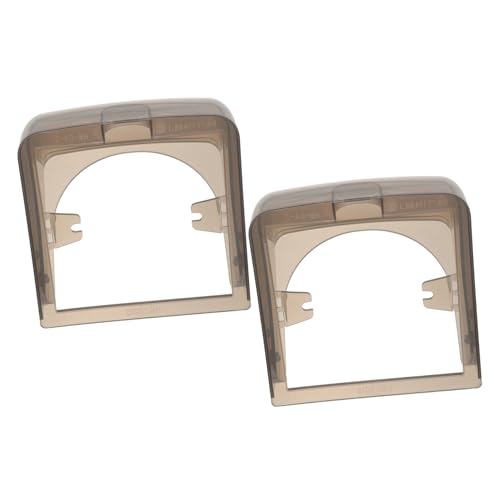 LIFKOME 2 Stück Wasserdichte Steckdosenabdeckung Schutzbox für Außenbereich Rostfrei Langlebig Installieren Geeignet für Badezimmer Küche Wohnzimmer und Gewerbeumgebungen von LIFKOME