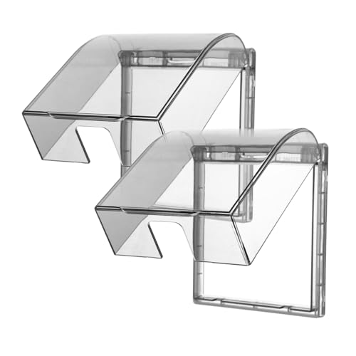 LIFKOME 2 Stück Wasserdichte Steckdosenabdeckung Selbstklebend Spritzschutz Steckdose Schutzkasten für Bad Wohnzimmer von LIFKOME