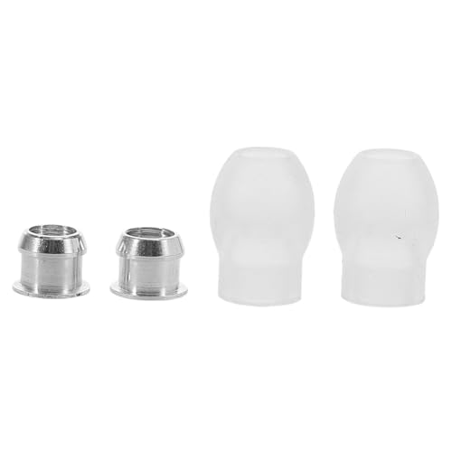 LIFKOME 2 Stück Weiche Ohrstöpsel Ersatzteile für Hörgeräte mit Geriffeltem Design Komfortabel Langlebig Geräuschdämpfend Leicht zu Reinigen Passend für Medizinische Ohrhörer von LIFKOME